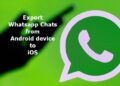 export Whatsapp chats