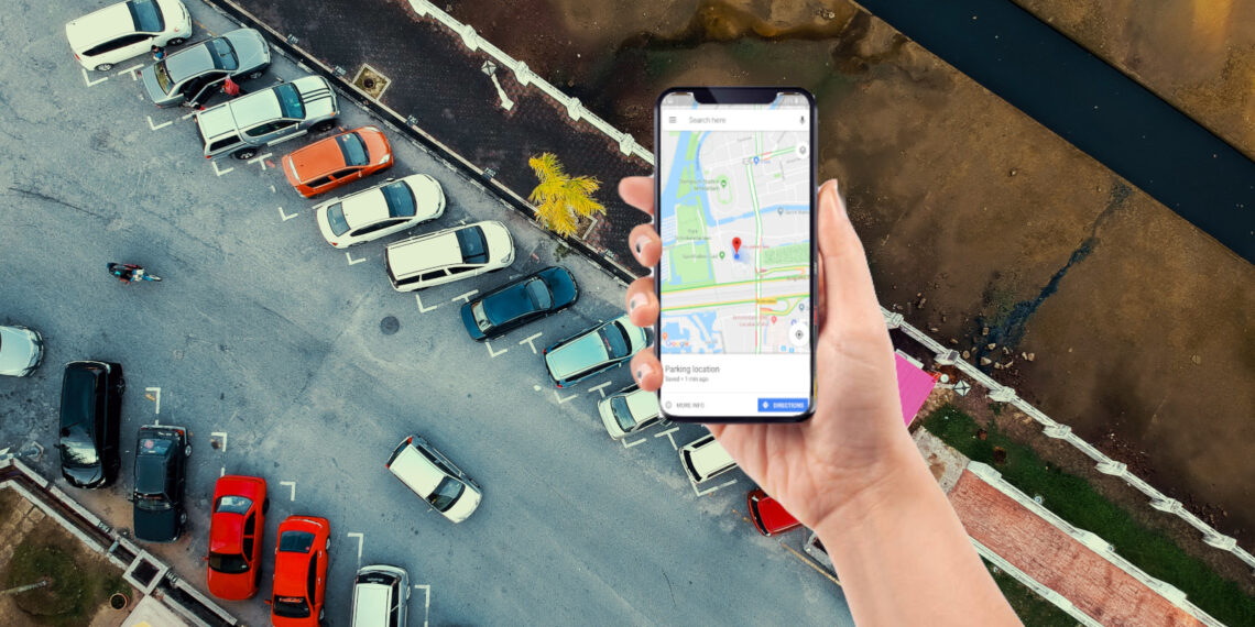 google maps car parking location