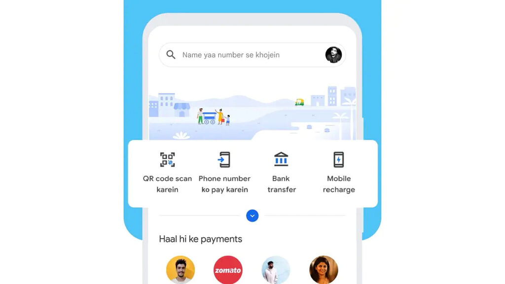 google pay hinglish language