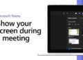 share a screen in the Microsoft Teams