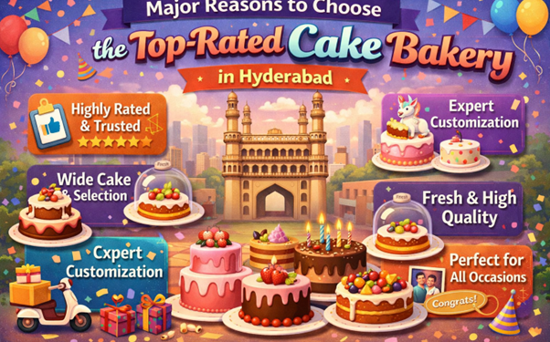 Major Reasons to Choose the Top-Rated Cake Bakery in Hyderabad